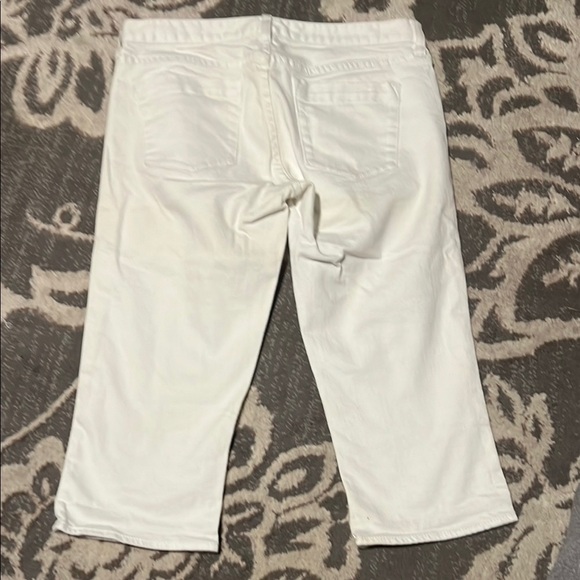 J crew White Cropped capri Jeans with Textured Denim size 29 - Picture 5 of 5